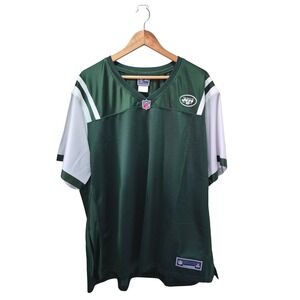 NFL New York Jets Pro Line‎ Football Jersey Green White Womens 4XL New